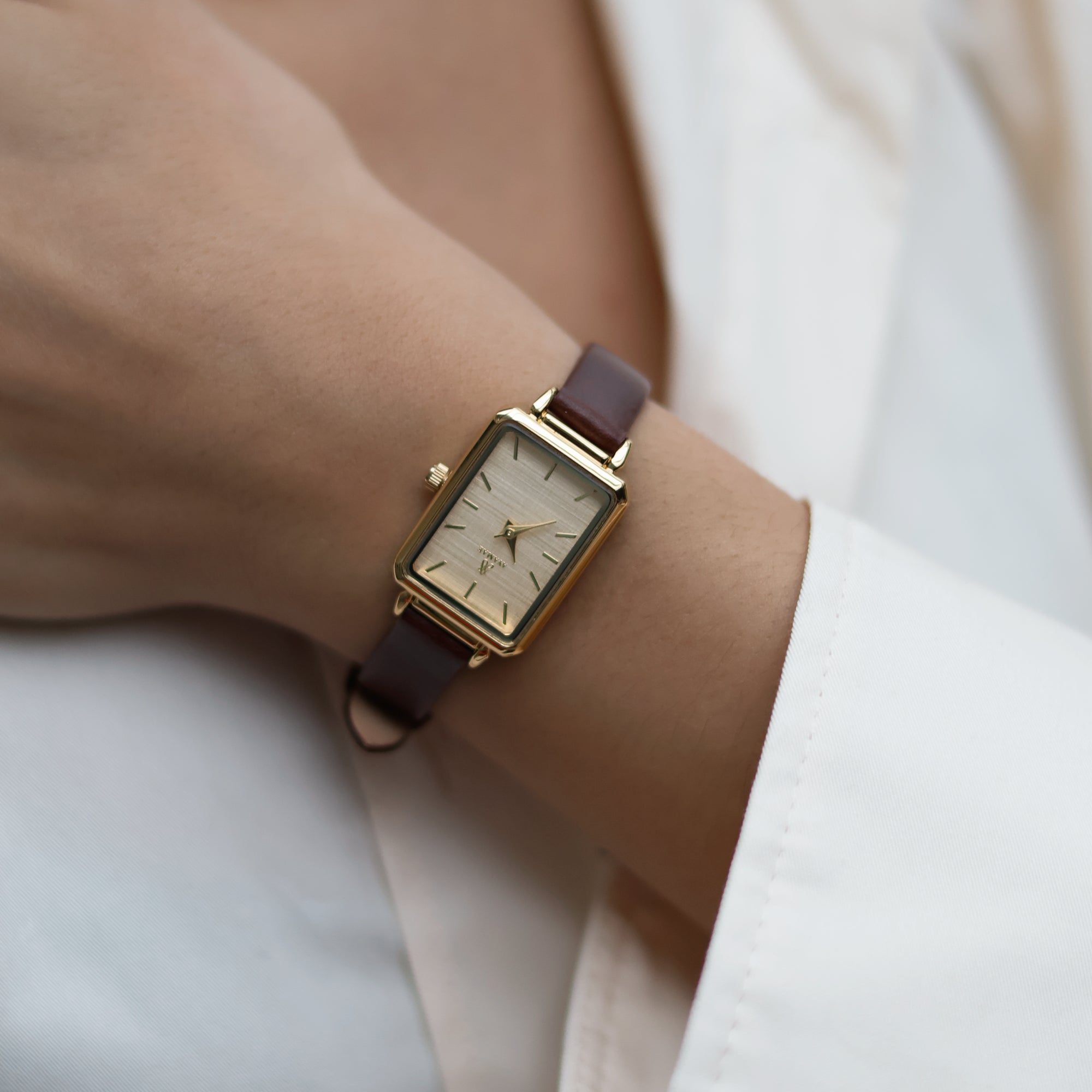 Amara Mini Vintage Leather Watch  AYAMAE Amsterdam