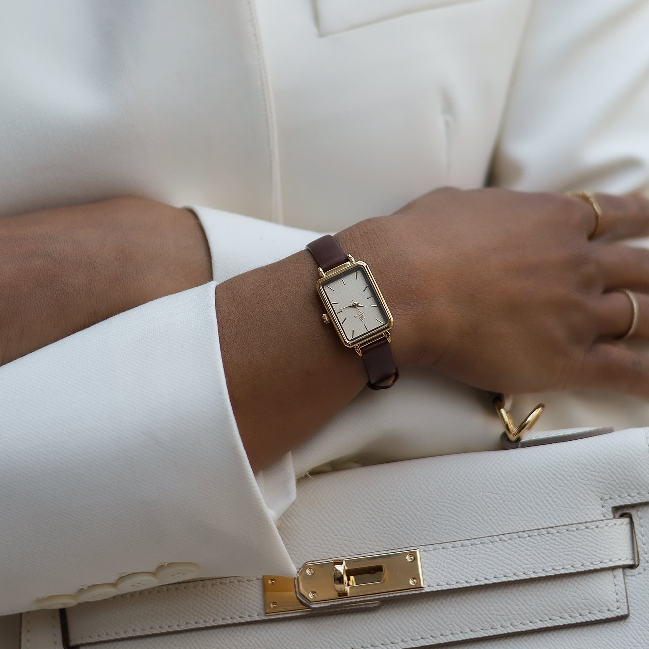 Amara Mini Vintage Leather Watch  AYAMAE Amsterdam