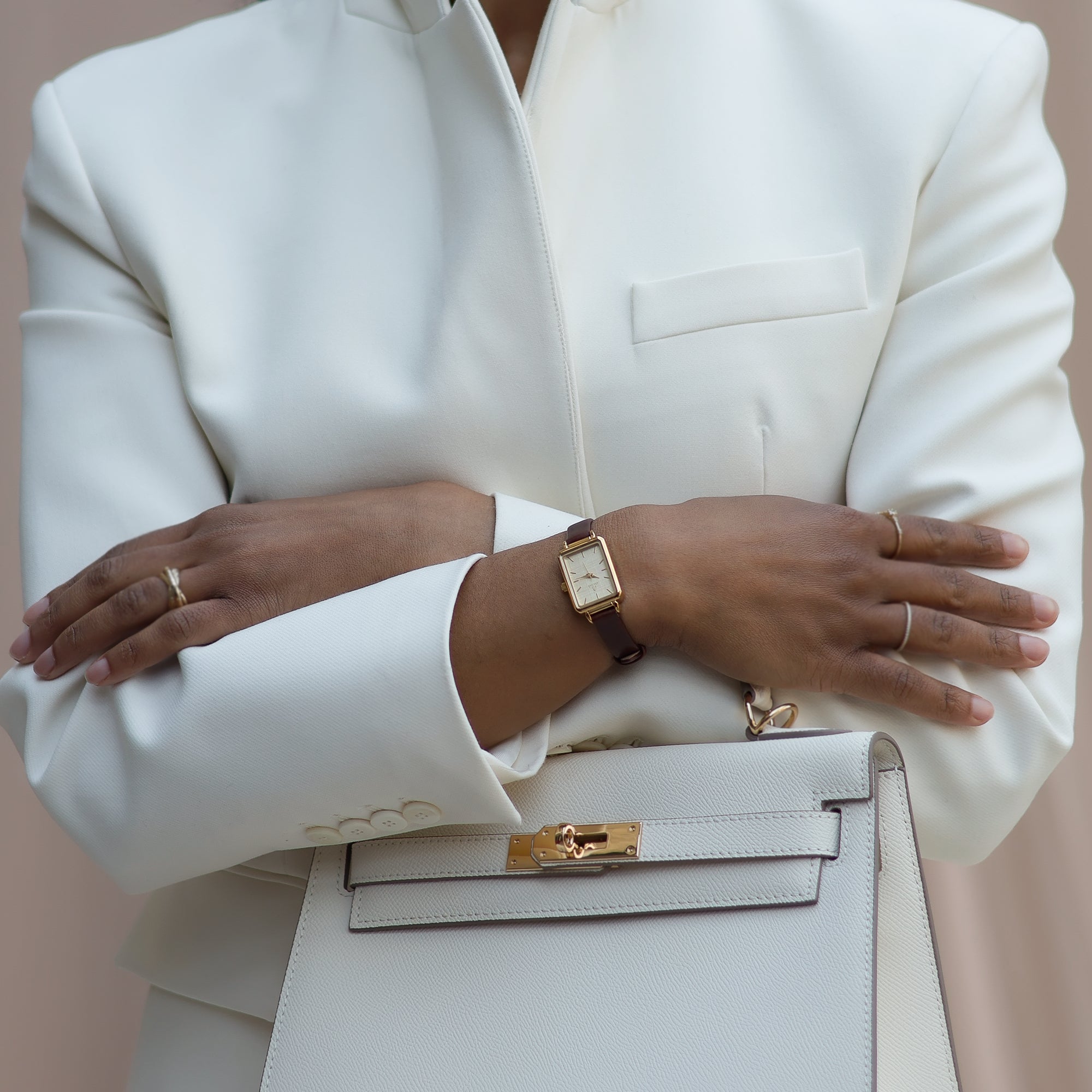 Amara Mini Vintage Leather Watch  AYAMAE Amsterdam