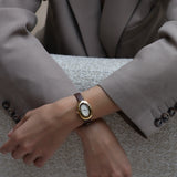 Doa Oval Leather Watch